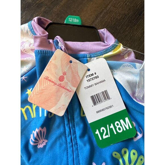 NEW Tommy Bahama 12-18 Mo Swimwear With Hat - Picture 4 of 4